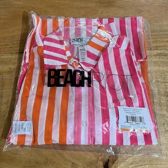 Beach Riot Alexa Top in Sunset Stripes size S/M - Picture 4 of 4